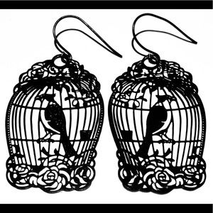 ModCloth How The Caged Bird Swings Earrings